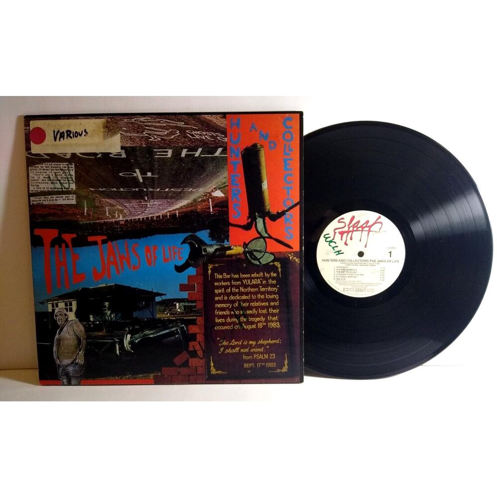 Hunters And Collectors The Jaws Of Life Vinyl LP Record Album 1984 Rock New Wave